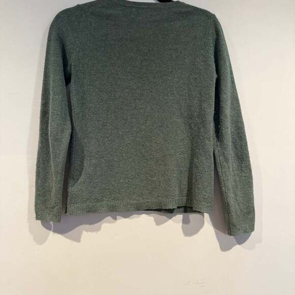 Ellen Tracy 100% Cashmere Sweater Women’s XS – Green Crewneck Pullover - Picture 4 of 4